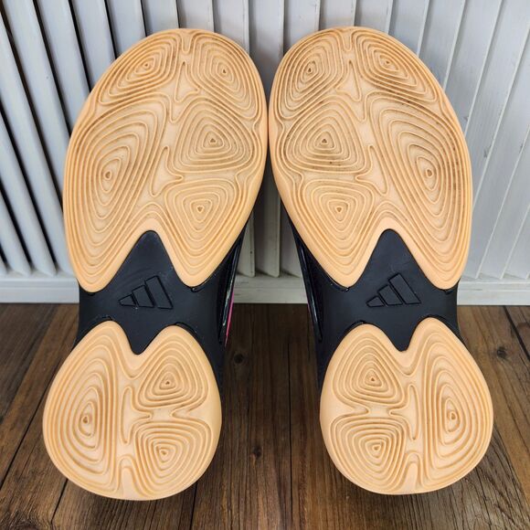 Adidas Exhibit Select 2.0 Womens 7 Black Blue Basketball Sneakers Shoes IH5277 - Picture 7 of 9